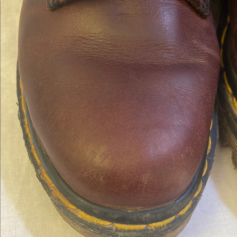 Dr. Martens Brown Leather Lace-Up Boots - Picture 11 of 12